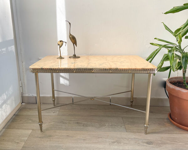 Table basse en marbre et bronze style Néoclassique