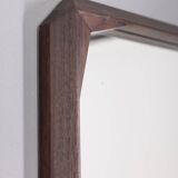 VINTAGE 1960S WALL MIRROR IN WALNUT WOOD DESIGNED BY DINO CAVALLI