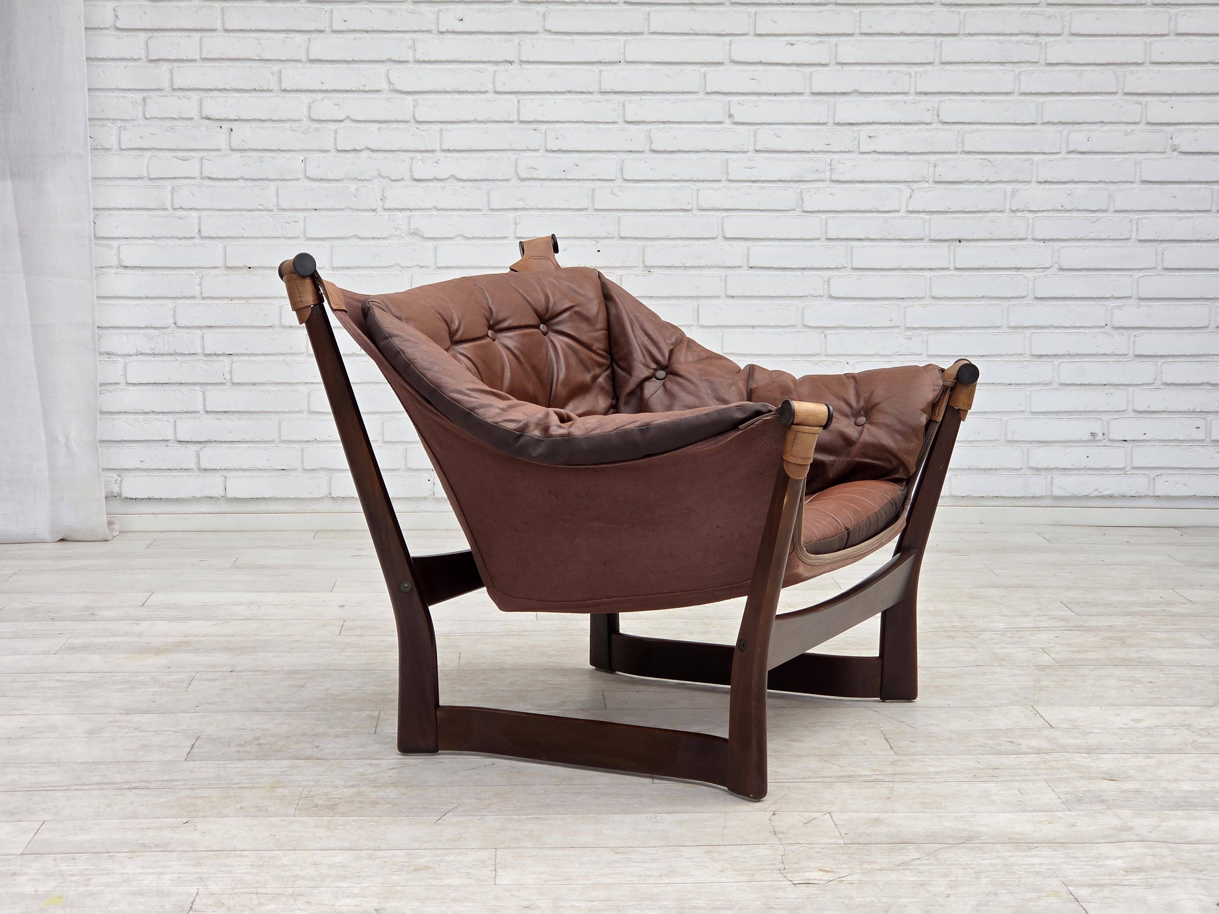 1970s, Norwegian design by Tormod Alnaes, "Trega" loungechair.