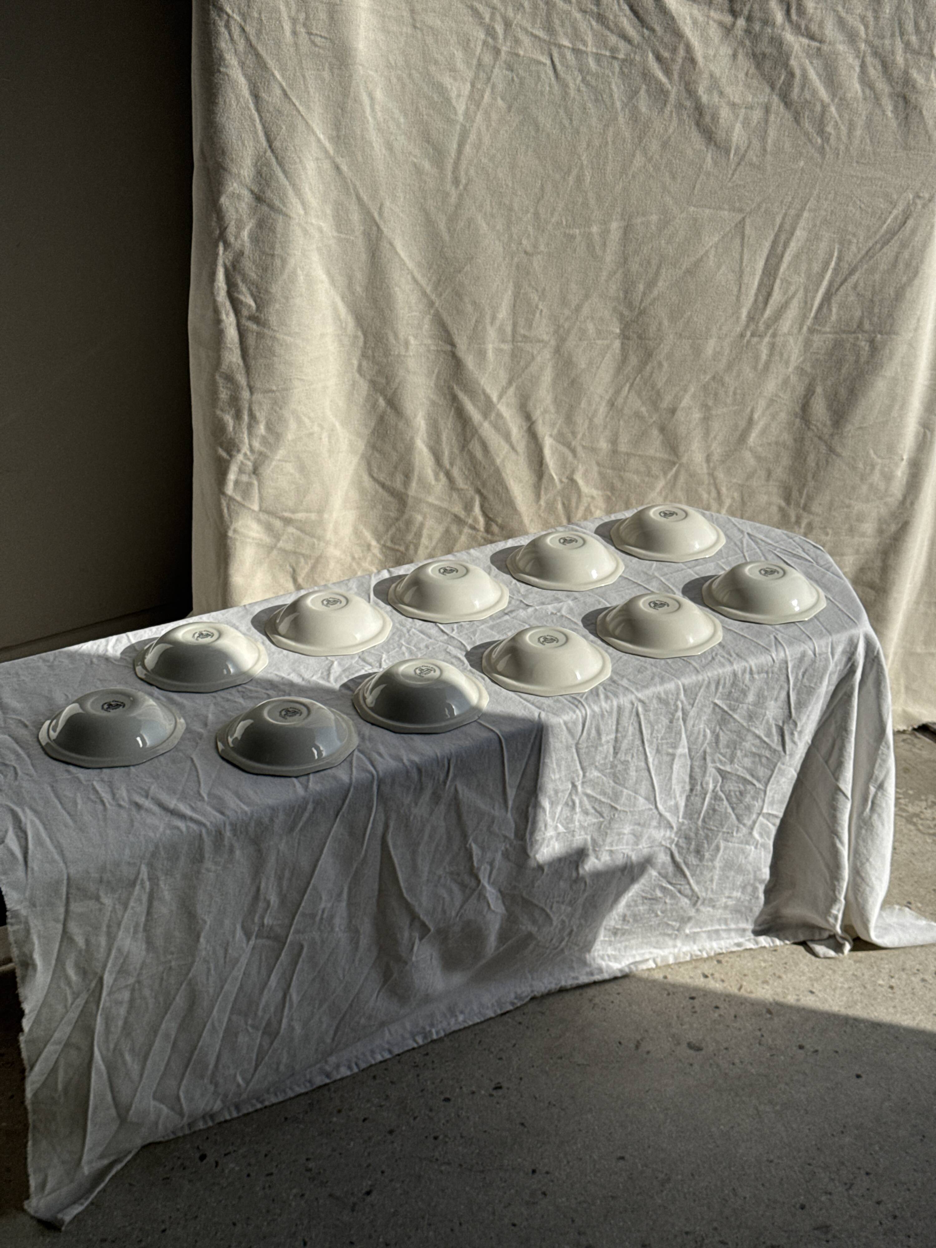 Set of 11 fruit-patterned bowls The Chartwell Collection England D17