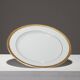 Set of 10 porcelain dessert plates, christofle, 1960s