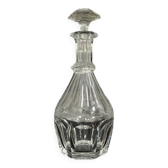 Baccarat crystal carafe of the famous harcourt model - 19th century