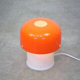 Rare Orange Mushroom Table Lamp by Luigi Massoni for Guzzini, 1970s