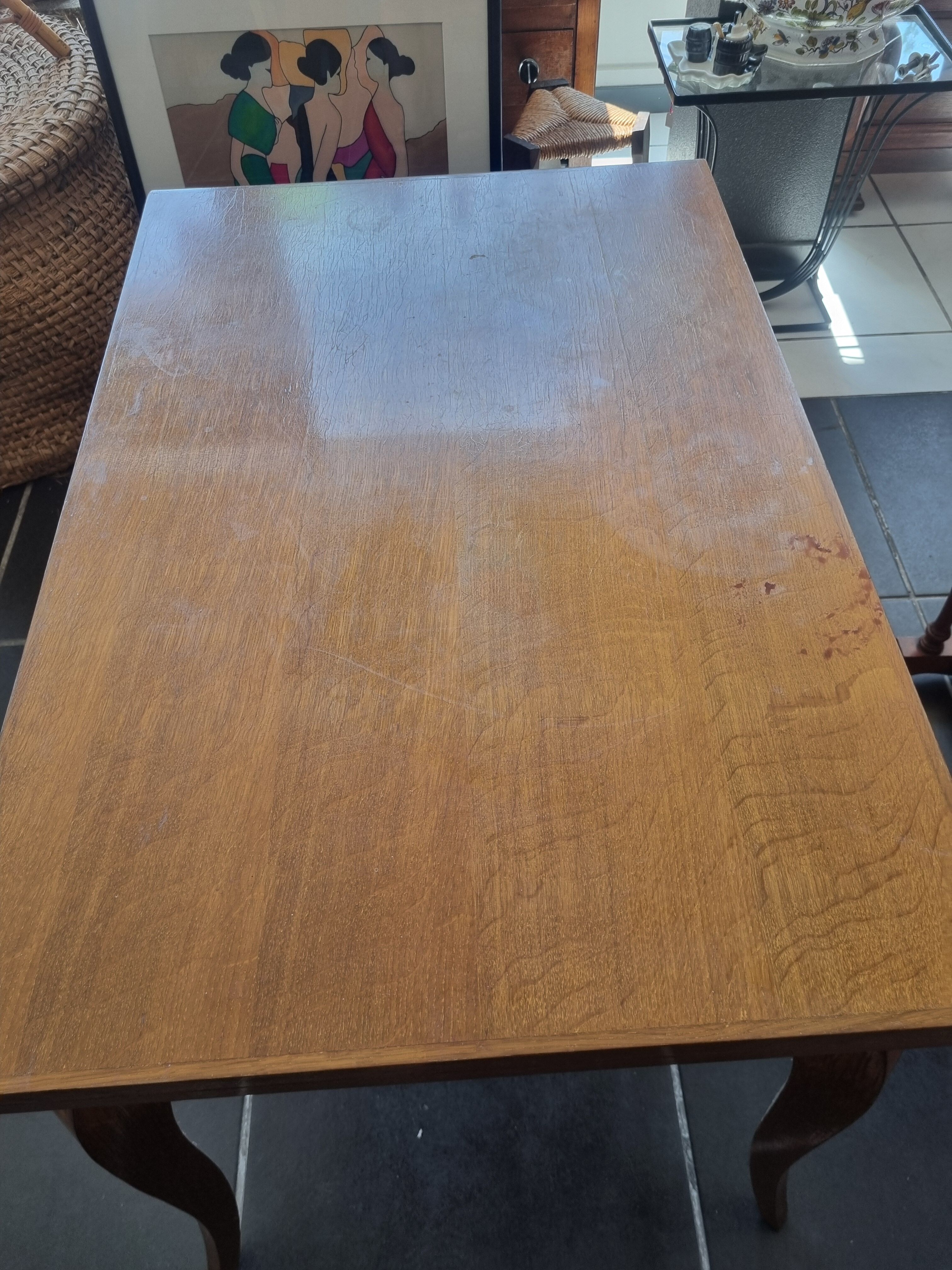 Old folding table