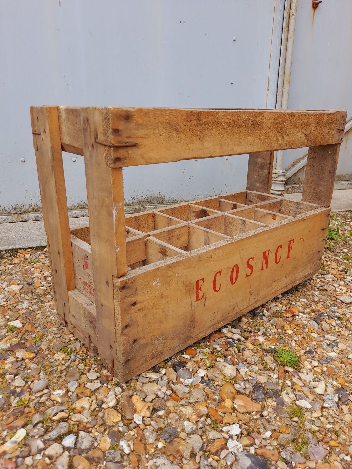 Wooden bottle rack