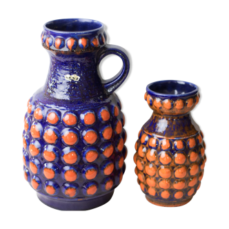 Pair of vases BAY special Deco vintage seventies
