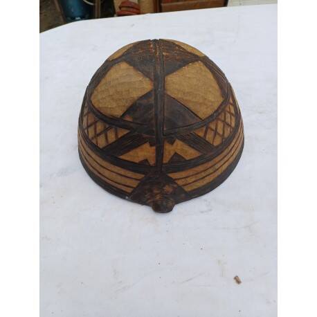 African bowl made of tortoise wood