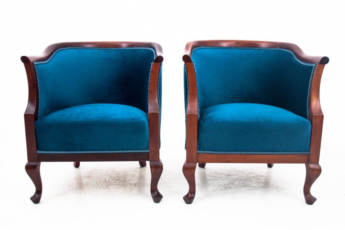 Historic living room set, Northern Europe, circa 1900, after renovation