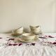 6 fine porcelain coffee and tea cups from the Limoges royal factory