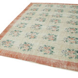 Oriental handmade contemporary 1980s beige rug 202 cm x 284 cm
