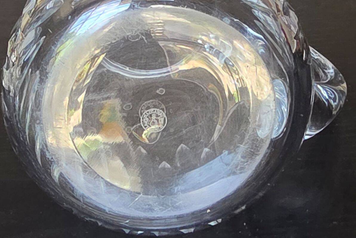 Baccarat Crystal Brooch Model Cassina Year 1950