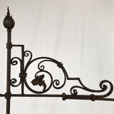 Large wrought iron lamppost, nineteenth