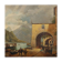 Old painting signed by Giuseppe Canella Lecco Pier 1837
