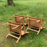 3 Boyes Mobler armchairs - Denmark 70s/80s