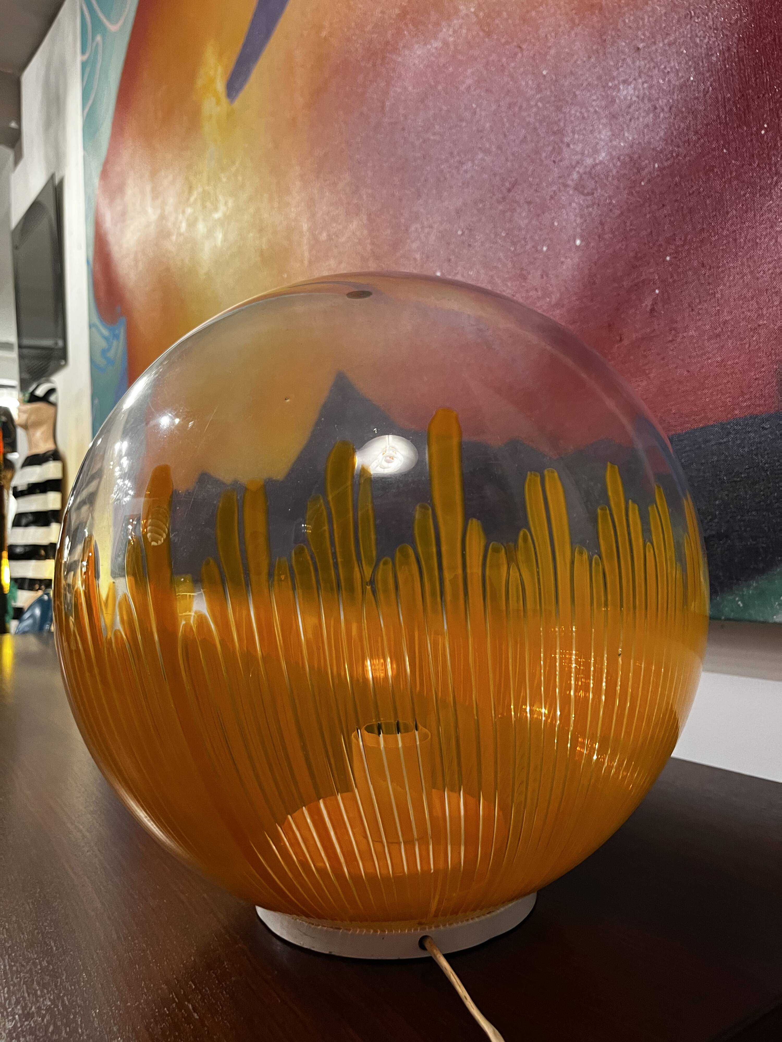 Anemone lamp by Ludovico Diaz de Santillana for Venini, 1970s Hand-blown