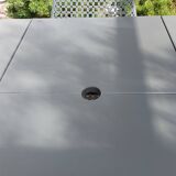 EMU antique iron garden furniture, table, 2 armchairs and 4 Vera chairs