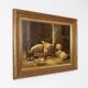 Belgian Artist, Baroque Scene, 1991, Oil on Canvas, Frame