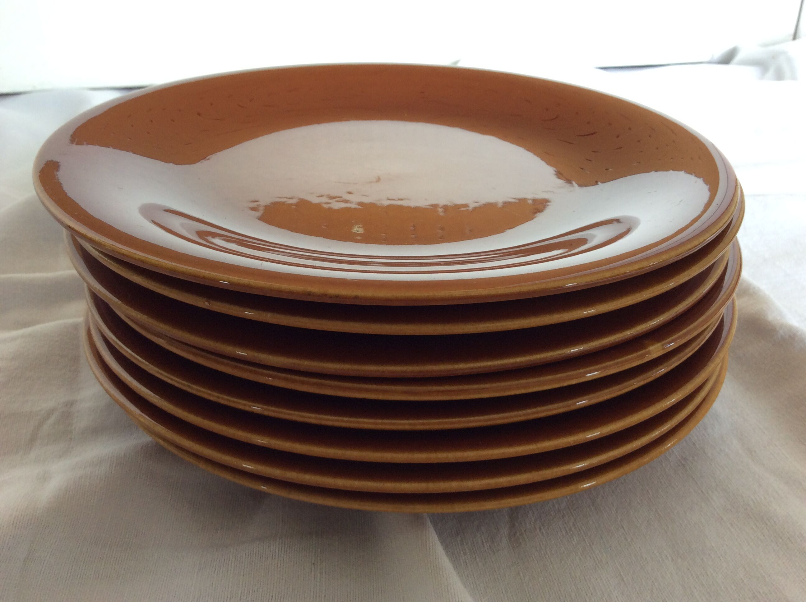 8 vintage dessert plates