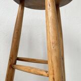 Set of three high tripod farmhouse stools