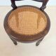 Chaise ancienne de style Louis Philippe en bois et cannage