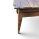 Ancienne table de ferme en bois massif à deux tiroirs