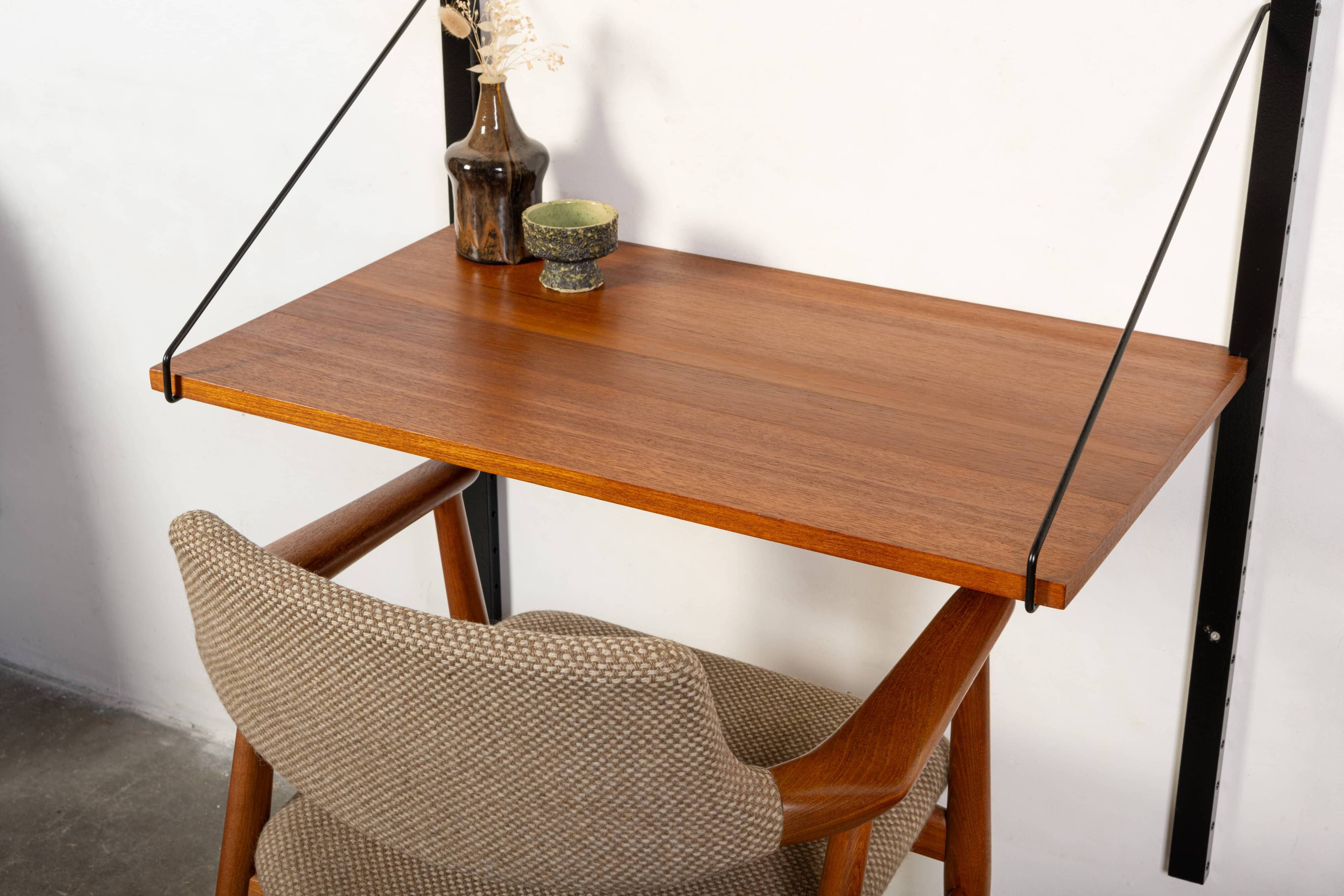 Wall unit + desk by Poul Cadovius for Royal System, Denmark