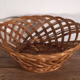 Ancien panier en osier tressé à la main (c.1920) #2