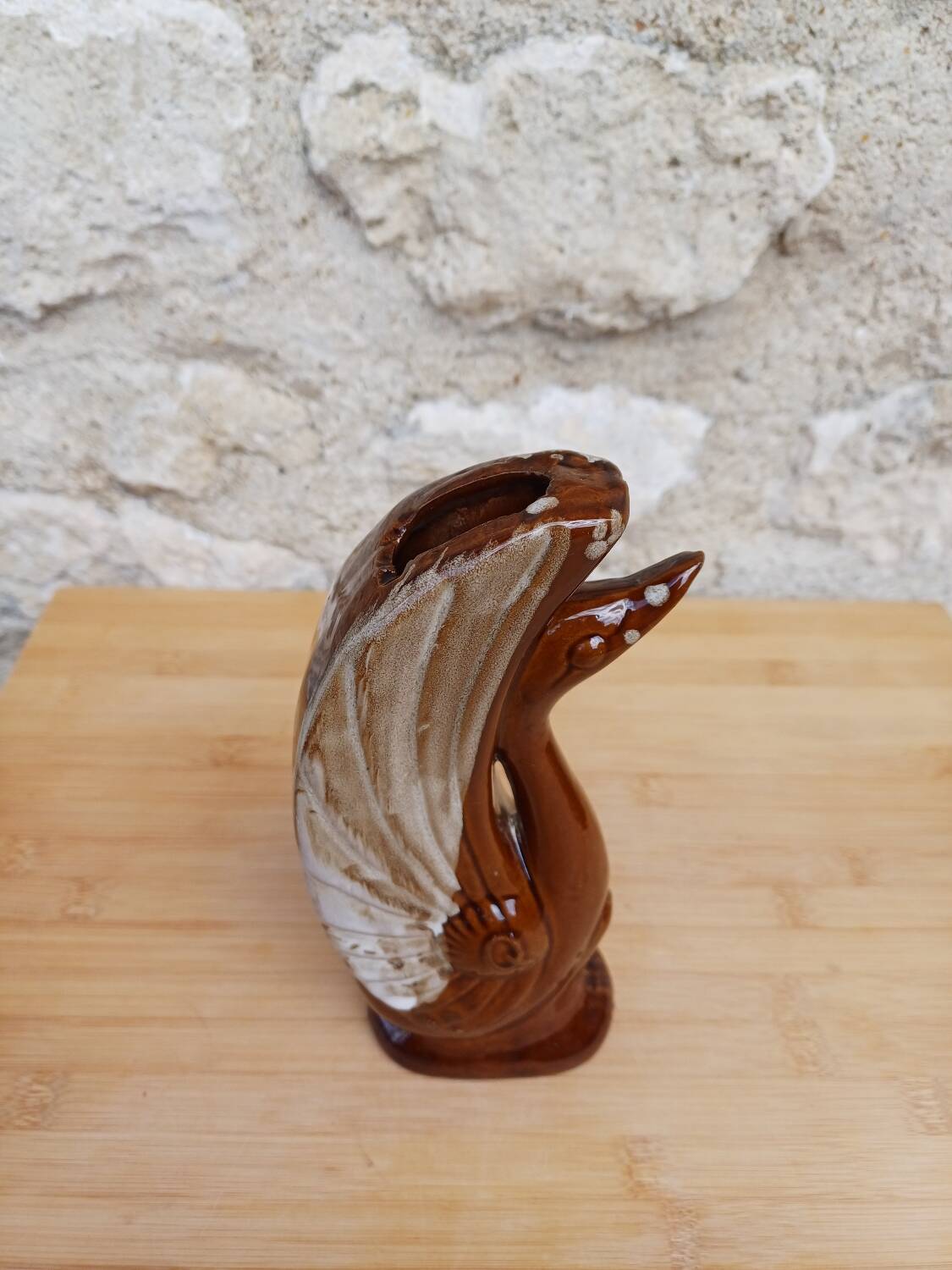 Swan art deco vase France