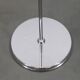 Guzzini Meblo floor lamp with plastic shade, Italy 1970 — Space Age chrome modern