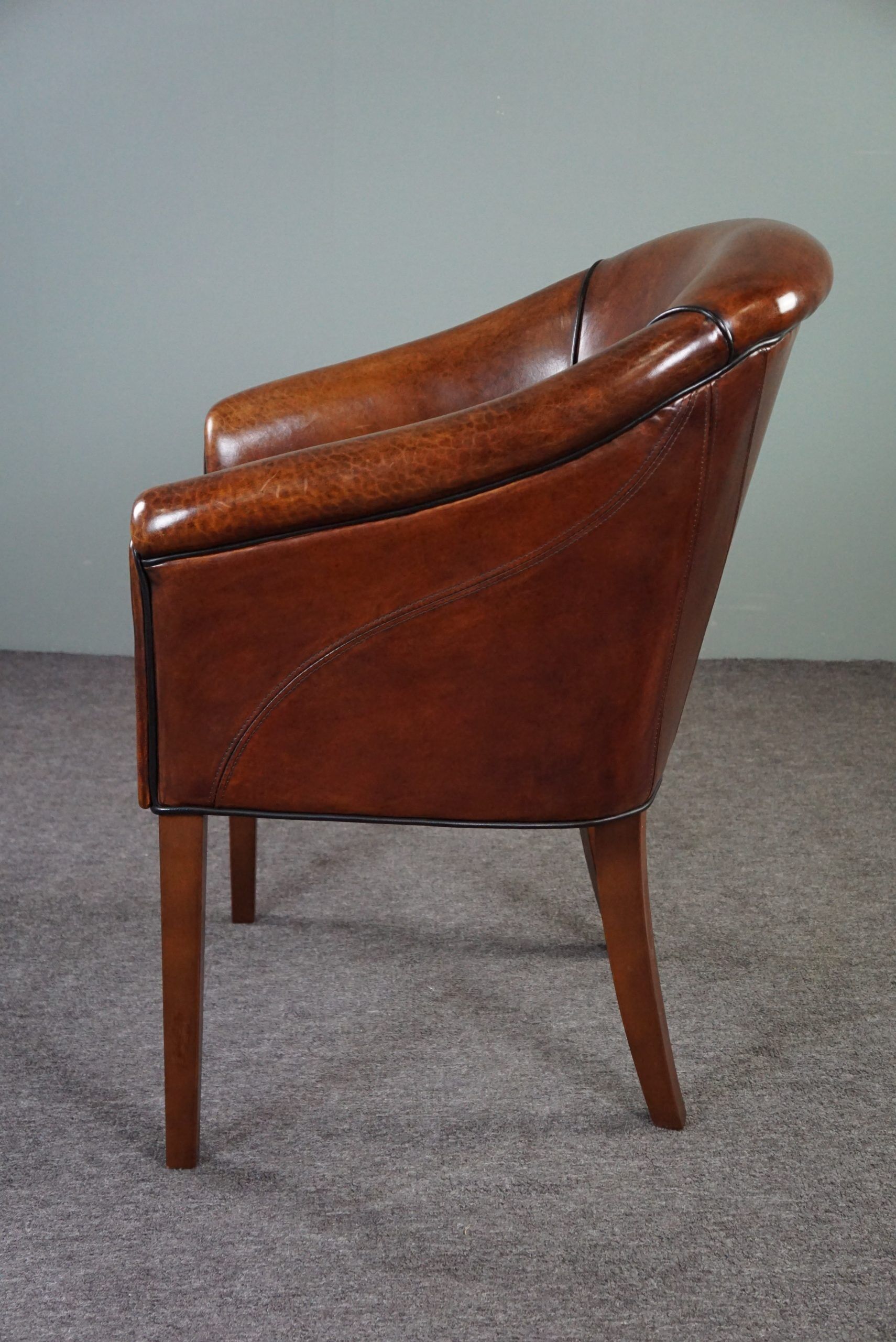 Sheepskin convertible armchair side chair