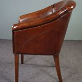 Sheepskin convertible armchair side chair