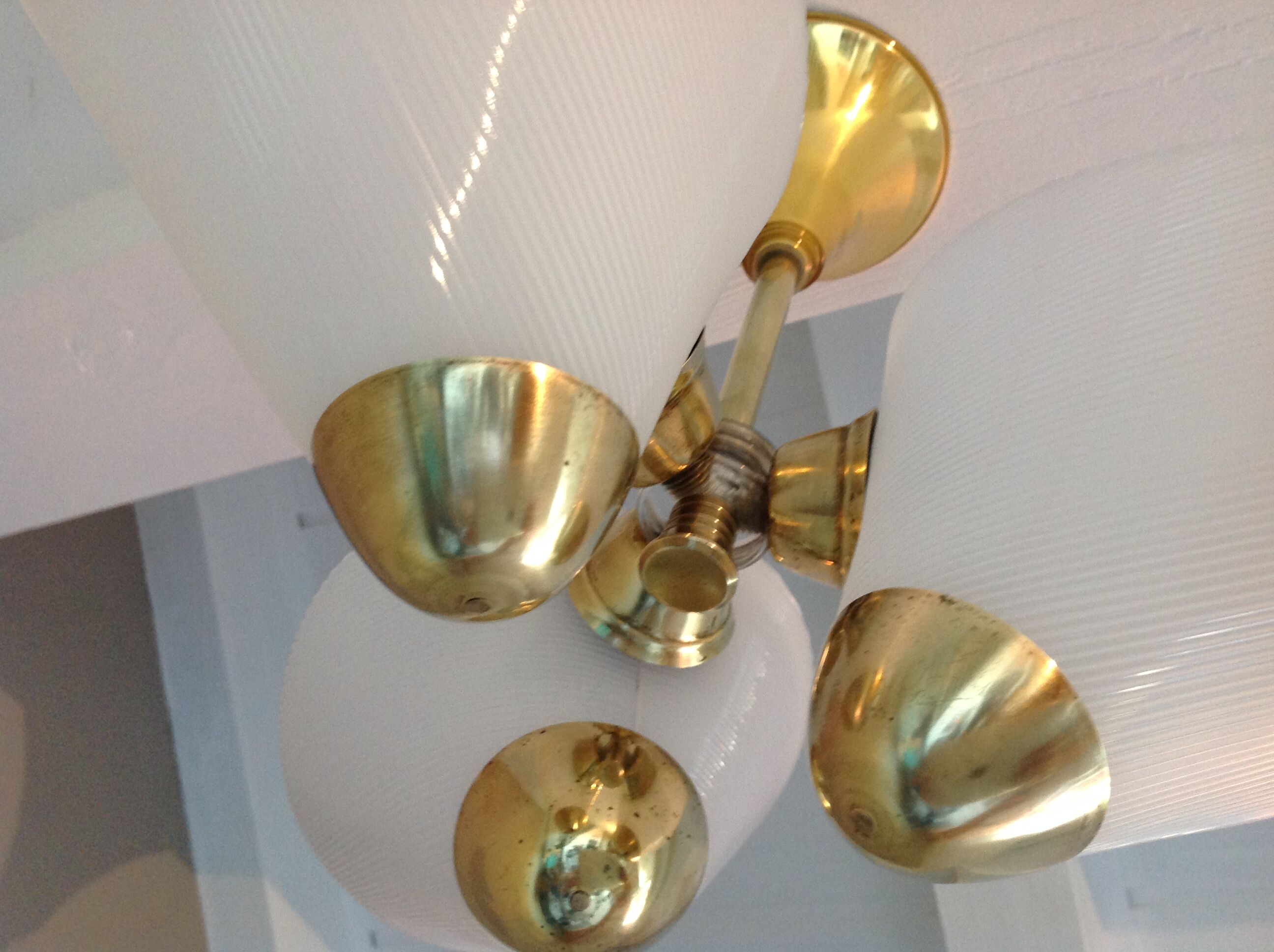 Chandelier 60s brass