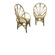 Paire de fauteuils en rotin