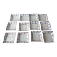 Set of 12 Basque deep plates in porcelain – white, red and blue