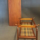 Vintage Scandinavian Style Coffee Table with Reversible Top in Teak and Formica, 1950s-1960s