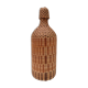 Bouteille vintage en paille tressée