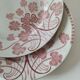 Pair of flat plates Lunéville model Lucien – Clover decoration early 20th century