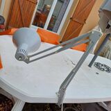 Grey desk and architect lamp