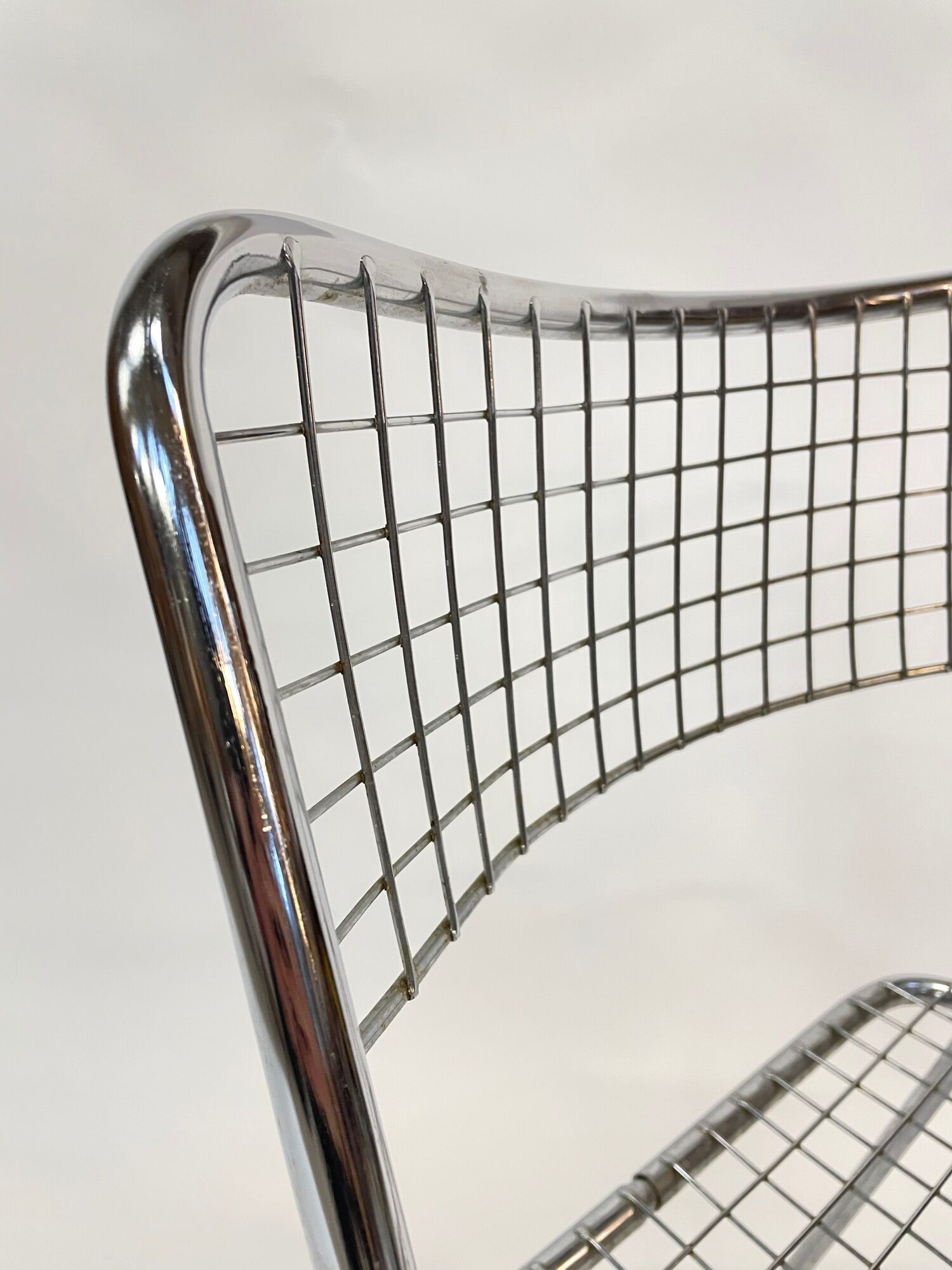 Set of four chrome folding chairs by Niels Gammelgaard for Ikea 1970