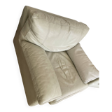 Steiner Paris white leather armchair