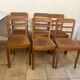 Set of 6 vintage wooden chairs — Monobloc licence assem