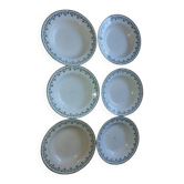 Assiettes Creuses “Georgette” Terre de Fer (6 pièces)
