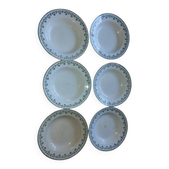Deep Plates "Georgette" Earthenware (6 pieces)