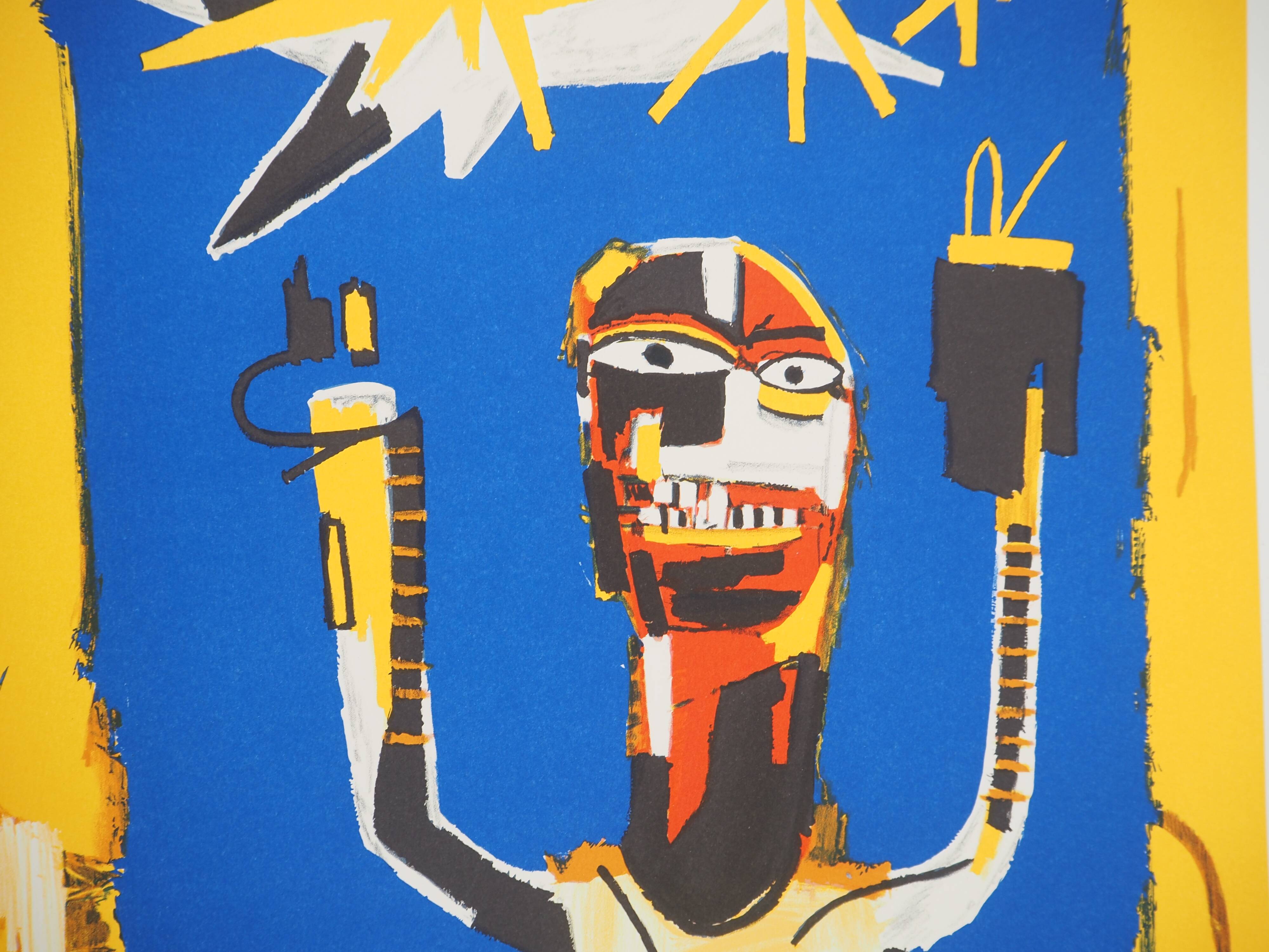 Jean-Michel Basquiat: Welcome Sign, signed lithograph