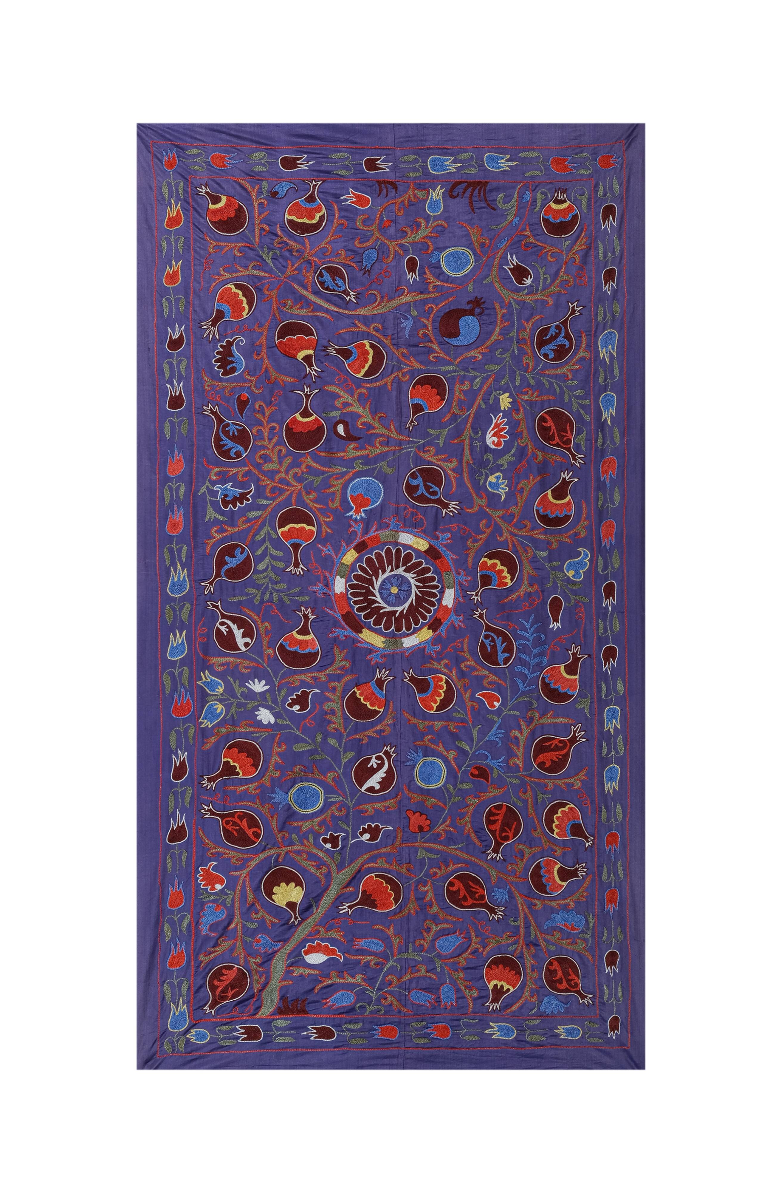 Hand knotted rug, vintage turkish rug 101x191 cm