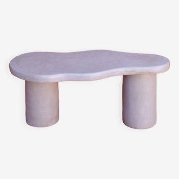 Organic shaped coffee table in Tadelakt