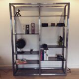 Roche-Bobois aluminium bookcase 1970