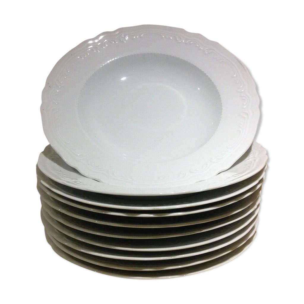 Unique 23656 Lot De 8 Assiettes Hexagonales En Carton