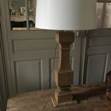 Ancient oak lamp