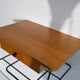 Scandinavian vintage hanging bedside pair in teak and metal